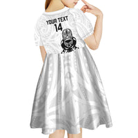 Custom Aotearoa Football Kid Short Sleeve Dress NZ Maori Tiki Go Champions