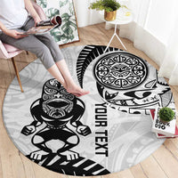 Custom Aotearoa Football Round Carpet NZ Maori Tiki Go Champions