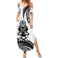 Custom Aotearoa Football Summer Maxi Dress NZ Maori Tiki Go Champions