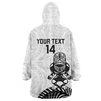 Custom Aotearoa Football Wearable Blanket Hoodie NZ Maori Tiki Go Champions LT14 - Polynesian Pride