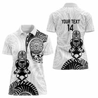 Custom Aotearoa Football Women Polo Shirt NZ Maori Tiki Go Champions LT14 - Polynesian Pride