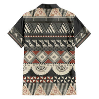 Vintage Bula Fiji Masi Family Matching Short Sleeve Bodycon Dress and Hawaiian Shirt Fijian Tapa Cloth LT14 - Polynesian Pride
