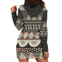Vintage Bula Fiji Masi Hoodie Dress Fijian Tapa Cloth LT14 - Polynesian Pride