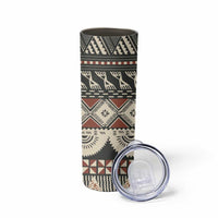 Vintage Bula Fiji Masi Skinny Tumbler Fijian Tapa Cloth LT14 - Polynesian Pride