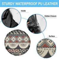Vintage Bula Fiji Masi Spare Tire Cover Fijian Tapa Cloth LT14 - Polynesian Pride