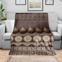 Bula Fiji Iri ni Meke Blanket Kuvui Fijian Masi - Polynesian Pride