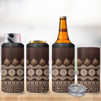 Bula Fiji Iri ni Meke 4 in 1 Can Cooler Tumbler Kuvui Fijian Masi LT14 - Polynesian Pride