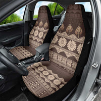 Bula Fiji Iri ni Meke Car Seat Cover Kuvui Fijian Masi LT14 - Polynesian Pride