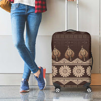 Bula Fiji Iri ni Meke Luggage Cover Kuvui Fijian Masi LT14 - Polynesian Pride