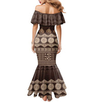 Bula Fiji Iri ni Meke Mermaid Dress Kuvui Fijian Masi LT14 - Polynesian Pride