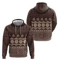 Bula Fiji Iri ni Meke Zip Hoodie Kuvui Fijian Masi LT14 - Polynesian Pride