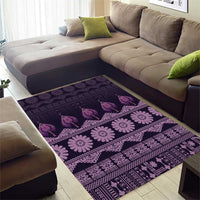 Bula Fiji Iri ni Meke Area Rug Lokaloka Fijian Masi LT14 - Polynesian Pride