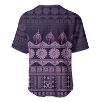 Bula Fiji Iri ni Meke Baseball Jersey Lokaloka Fijian Masi LT14 - Polynesian Pride