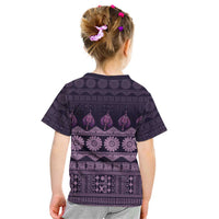 Bula Fiji Iri ni Meke Kid T Shirt Lokaloka Fijian Masi LT14 - Polynesian Pride