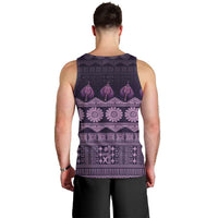 Bula Fiji Iri ni Meke Men Tank Top Lokaloka Fijian Masi LT14 - Polynesian Pride