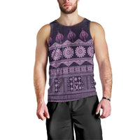 Bula Fiji Iri ni Meke Men Tank Top Lokaloka Fijian Masi LT14 - Polynesian Pride