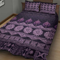 Bula Fiji Iri ni Meke Quilt Bed Set Lokaloka Fijian Masi LT14 - Polynesian Pride