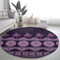 Bula Fiji Iri ni Meke Round Carpet Lokaloka Fijian Masi LT14 - Polynesian Pride