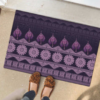 Bula Fiji Iri ni Meke Rubber Doormat Lokaloka Fijian Masi LT14 - Polynesian Pride