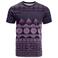 Bula Fiji Iri ni Meke T Shirt Lokaloka Fijian Masi LT14 Purple - Polynesian Pride