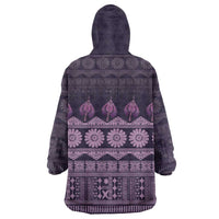Bula Fiji Iri ni Meke Wearable Blanket Hoodie Lokaloka Fijian Masi LT14 - Polynesian Pride