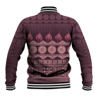 Bula Fiji Iri ni Meke Baseball Jacket Piqi Fijian Masi - Polynesian Pride
