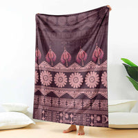 Bula Fiji Iri ni Meke Blanket Piqi Fijian Masi - Polynesian Pride