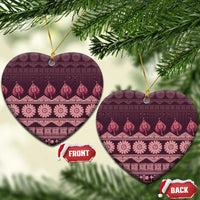 Bula Fiji Iri ni Meke Ceramic Ornament Piqi Fijian Masi - Polynesian Pride