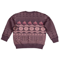 Bula Fiji Iri ni Meke Kid Ugly Christmas Sweater Piqi Fijian Masi LT14 - Polynesian Pride