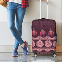 Bula Fiji Iri ni Meke Luggage Cover Piqi Fijian Masi LT14 - Polynesian Pride