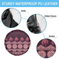 Bula Fiji Iri ni Meke Spare Tire Cover Piqi Fijian Masi LT14 - Polynesian Pride