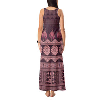 Bula Fiji Iri ni Meke Tank Maxi Dress Piqi Fijian Masi LT14 - Polynesian Pride