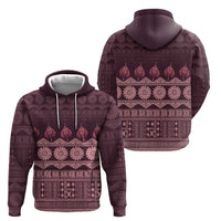 Bula Fiji Iri ni Meke Zip Hoodie Piqi Fijian Masi LT14 - Polynesian Pride