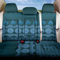 Bula Fiji Iri ni Meke Back Car Seat Cover Karakarawa Fijian Masi LT14 One Size Blue - Polynesian Pride