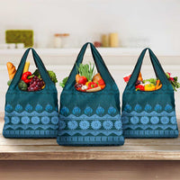 Bula Fiji Iri ni Meke Grocery Bag Karakarawa Fijian Masi - Polynesian Pride