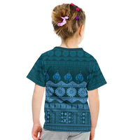 Bula Fiji Iri ni Meke Kid T Shirt Karakarawa Fijian Masi LT14 - Polynesian Pride