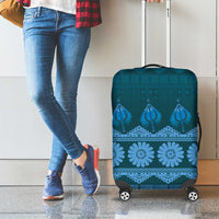 Bula Fiji Iri ni Meke Luggage Cover Karakarawa Fijian Masi LT14 - Polynesian Pride