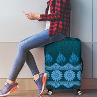 Bula Fiji Iri ni Meke Luggage Cover Karakarawa Fijian Masi LT14 - Polynesian Pride