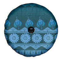 Bula Fiji Iri ni Meke Spare Tire Cover Karakarawa Fijian Masi LT14 - Polynesian Pride