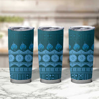 Bula Fiji Iri ni Meke Tumbler Cup Karakarawa Fijian Masi LT14 - Polynesian Pride
