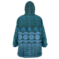 Bula Fiji Iri ni Meke Wearable Blanket Hoodie Karakarawa Fijian Masi LT14 - Polynesian Pride