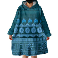 Bula Fiji Iri ni Meke Wearable Blanket Hoodie Karakarawa Fijian Masi LT14 - Polynesian Pride
