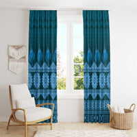 Bula Fiji Iri ni Meke Window Curtain Karakarawa Fijian Masi - Polynesian Pride