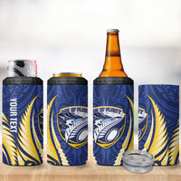 Bay of Plenty 2026 Rugby Custom 4 in 1 Can Cooler Tumbler NZ Maori Silver Fern LT14 - Polynesian Pride