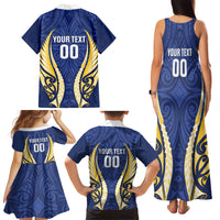 Bay of Plenty 2026 Rugby Custom Family Matching Tank Maxi Dress and Hawaiian Shirt NZ Maori Silver Fern LT14 - Polynesian Pride