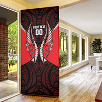 Canterbury 2026 Rugby Custom Door Cover NZ Maori Silver Fern