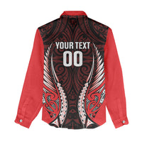 Canterbury 2026 Rugby Custom Women Casual Shirt NZ Maori Silver Fern