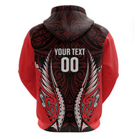 Canterbury 2026 Rugby Custom Zip Hoodie NZ Maori Silver Fern