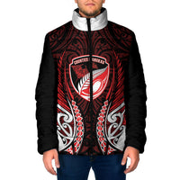 Counties Manukau 2026 Rugby Custom Padded Jacket NZ Maori Silver Fern