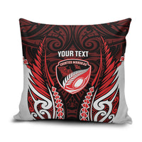 Counties Manukau 2026 Rugby Custom Pillow Cover NZ Maori Silver Fern